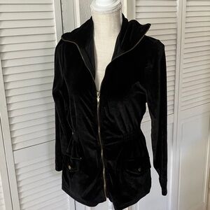 Women’s Kaktus Sweatsuit/Tracksuit black soft‎ velveteen size MP great condition